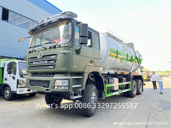 Camion d'aspiration des eaux usées Shacman 6x6 20cbm